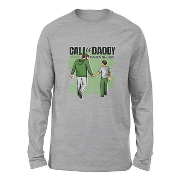 Call Of Daddy Men/Unisex Drop Shoulder Sweatshirt in Athletic Heather color